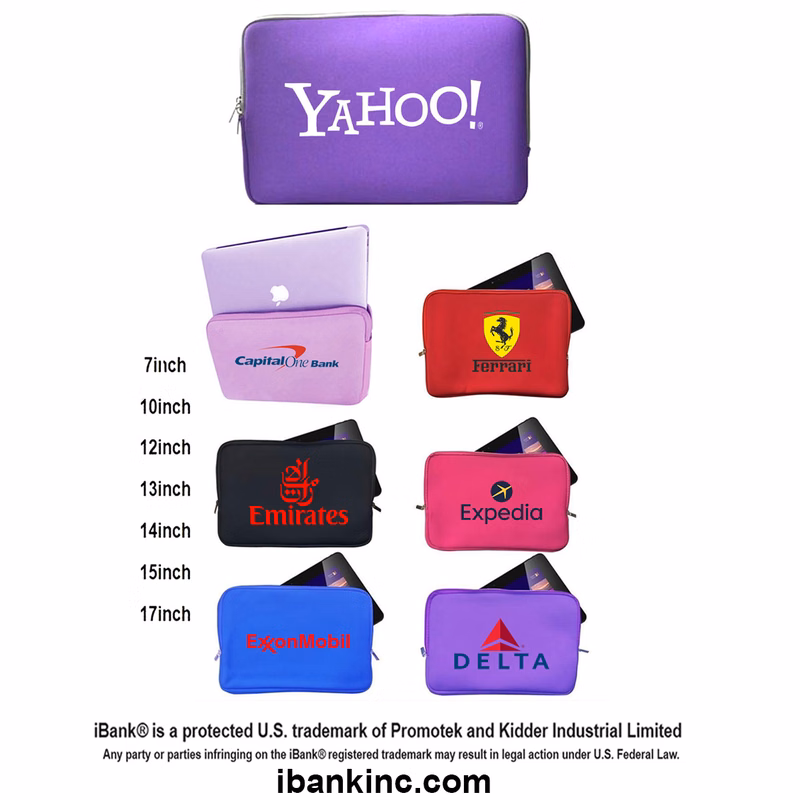 iBank ® 14" Neoprene Case compatible with MacBook Pro 14, Mac Air 13