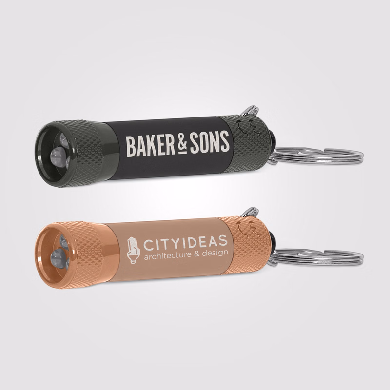 Chroma Softy Monochrome Metallic - LED Flashlight with Keyring