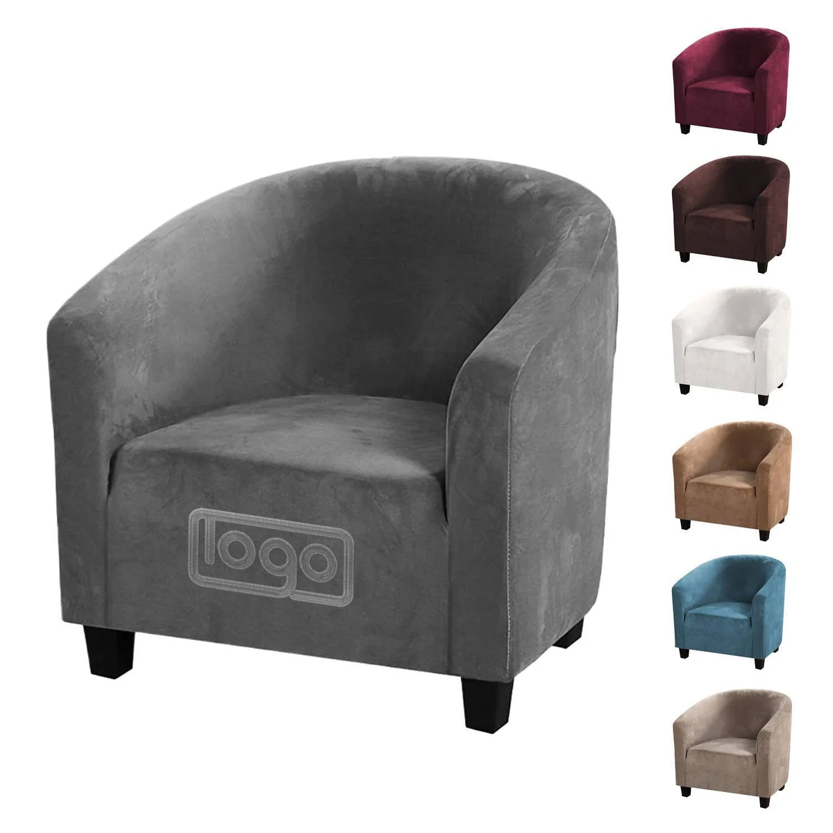 High Stretch Spandex Tub Chair Cover 1