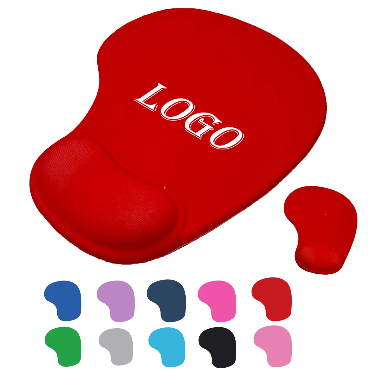 Non-Slip PU Base Wrist Rest Memory Mouse Pad 1