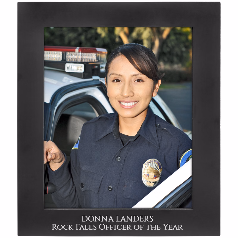8" x 10" Black Aluminum Photo Frame