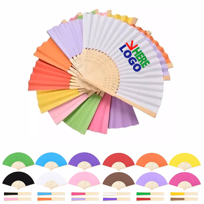 Bamboo Cloth Folding Fan