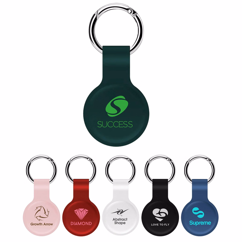 Silicone Air-Tag Case with Metal Carabiner