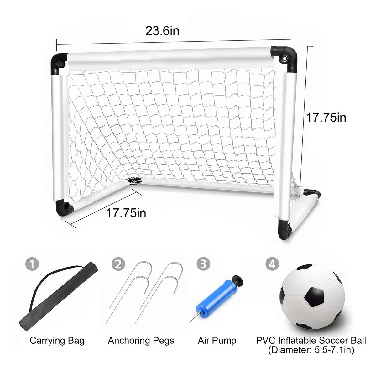 Junior Football Goal with PVC Ball 1