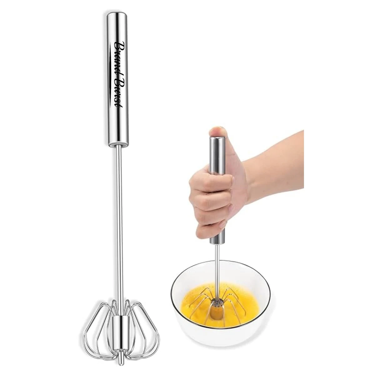 12" Hand Push Rotary Whisk 1