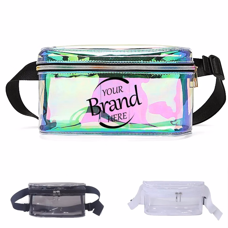 Clear Fanny Pack W/ A Zipper Pockets