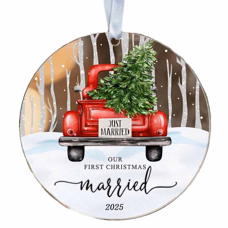 Full Color Christmas Decoration Acrylic Pendant