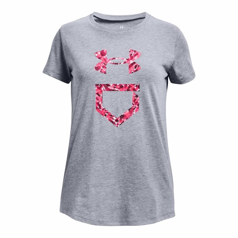 UA Plate Fill Girls' Short Sleeve