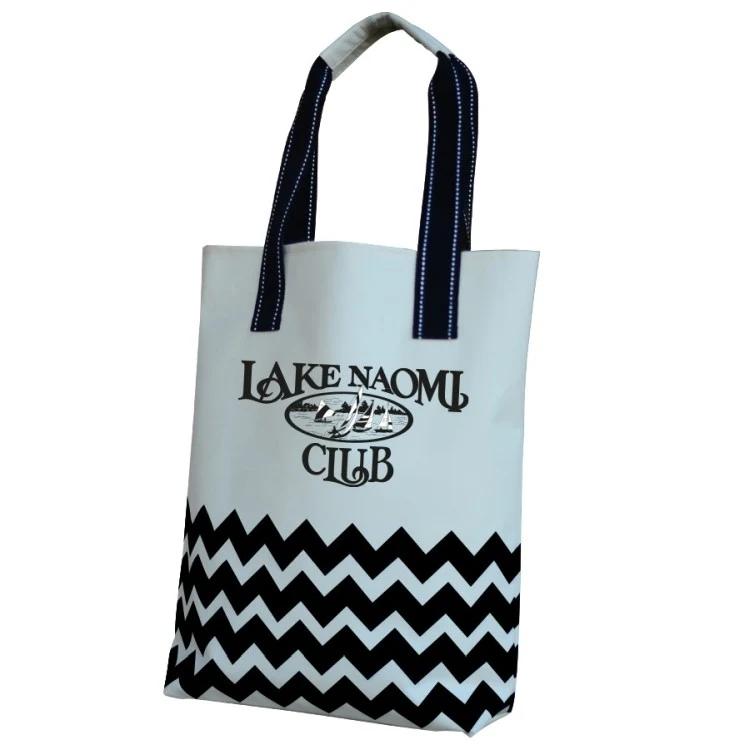Chevron Tote, custom tote bag with logo imprint 1