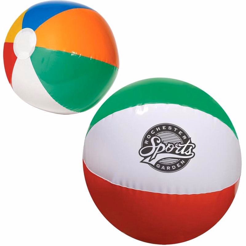 16" Inflatable Colored Beach Ball