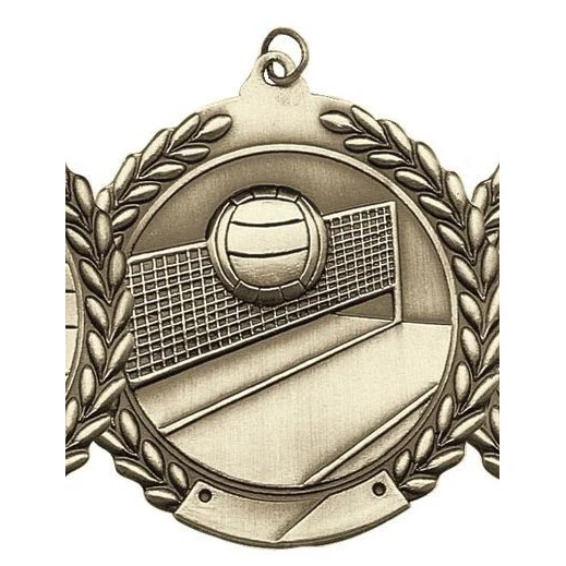 Volleyball Die Cast Medal, 2 3/4" 1