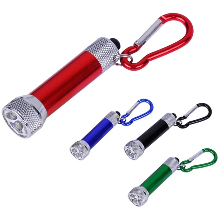 Aluminum Barrel 5 LED Flashlight with Carabiner 1