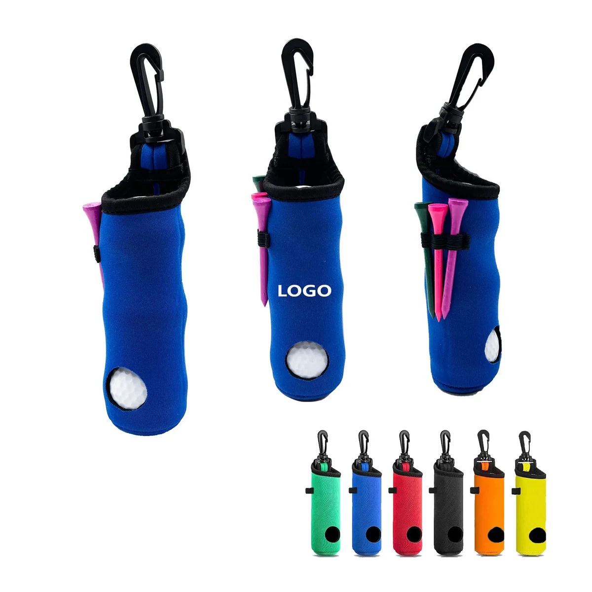 Portable Golf Ball Tee Holder Neoprene MOQ50 1