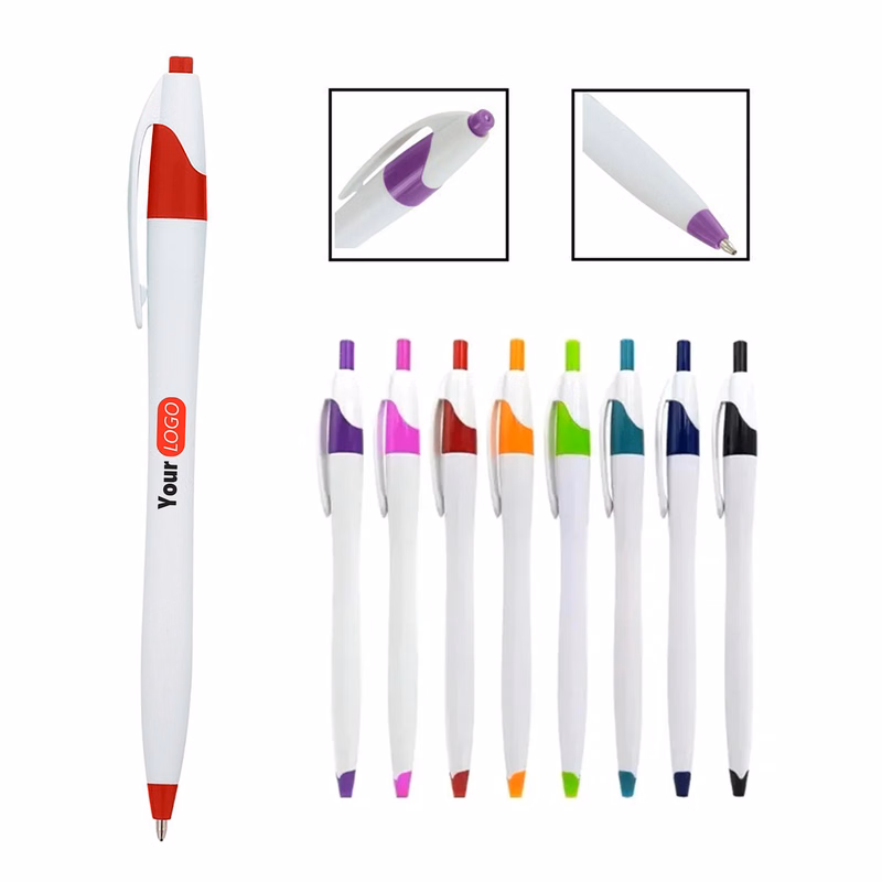 Plastic Ballpoint Click Javelin Pen