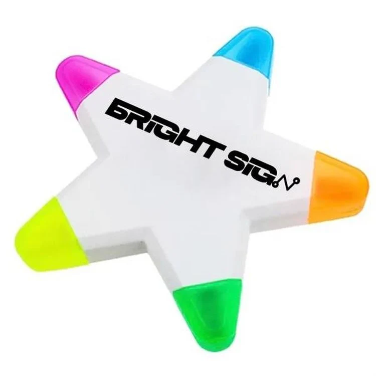 Star-Shaped 5-Color Fluorescent Highlighter 1