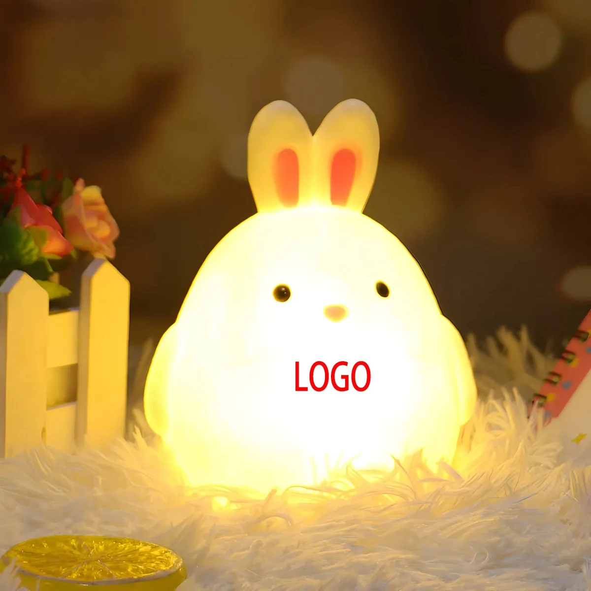 Silicone Bunny Night Light Lamp 1