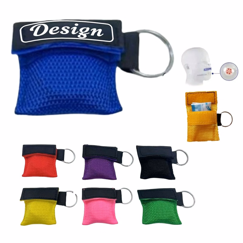 CPR Face Mask Pouch Keychain
