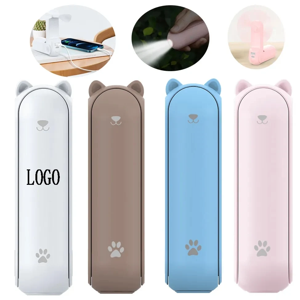 3 In 1 Rechargeable Hand Fan 1
