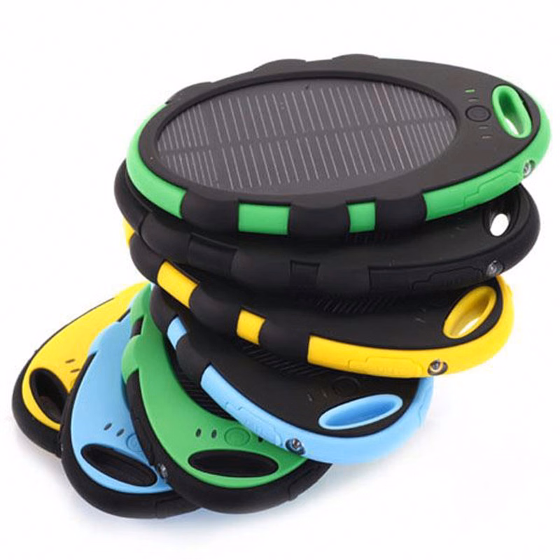5000mAh Oval Solar Power Charger