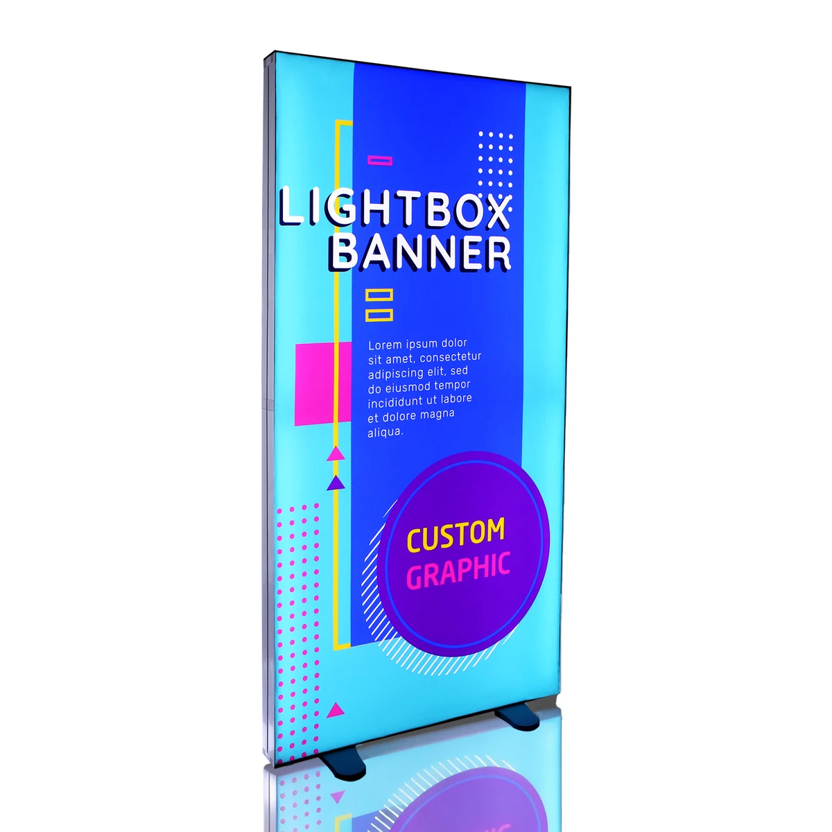 39" X 79" Silicone Edge Graphics (SEG) Backlit Lightbox Display 1