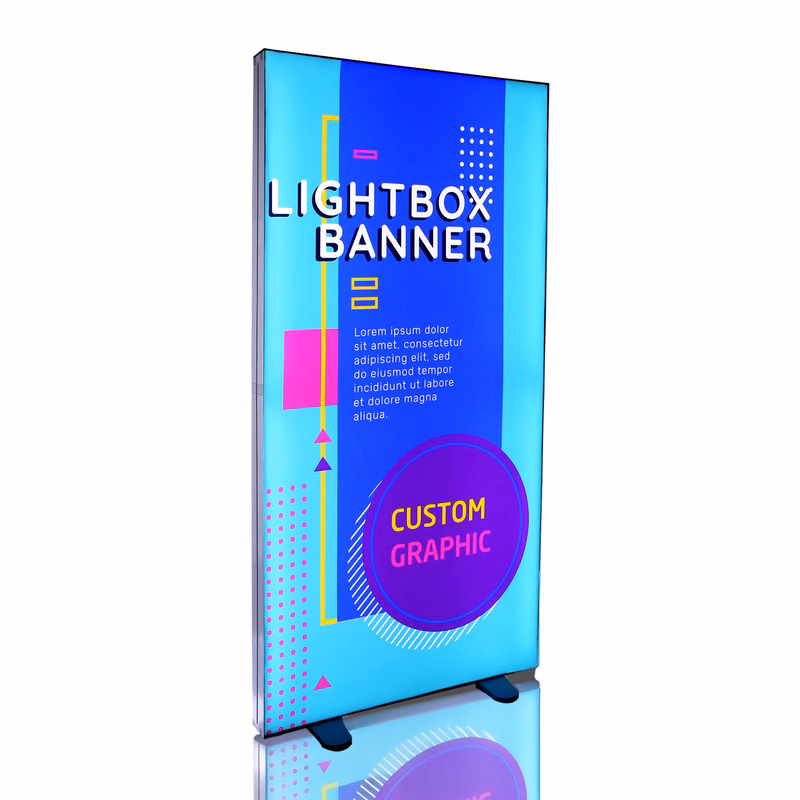 39" X 79" Silicone Edge Graphics (SEG) Backlit Lightbox Display