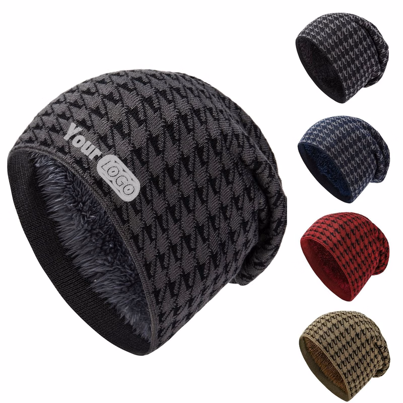 Mens Plus Fleece Ear Protection Hat