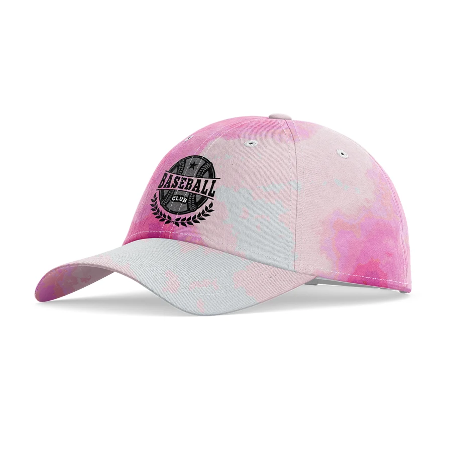 Premium Stock Cotton 6-Panel Structured Tie Dye Cap w/ Metal 1