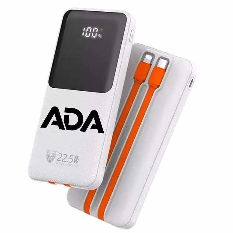 10000mAh Built in Cable Fast Charging Power Bank