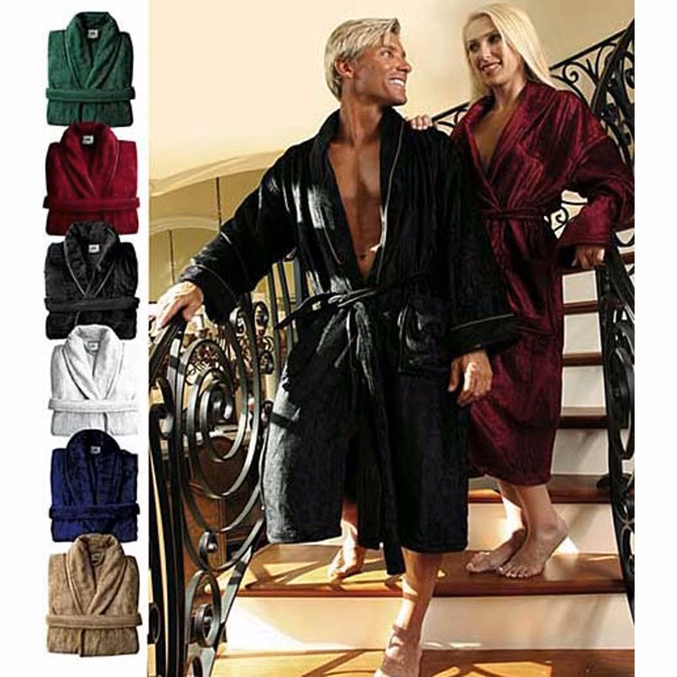 Modal Shawl Collar Bath Robe