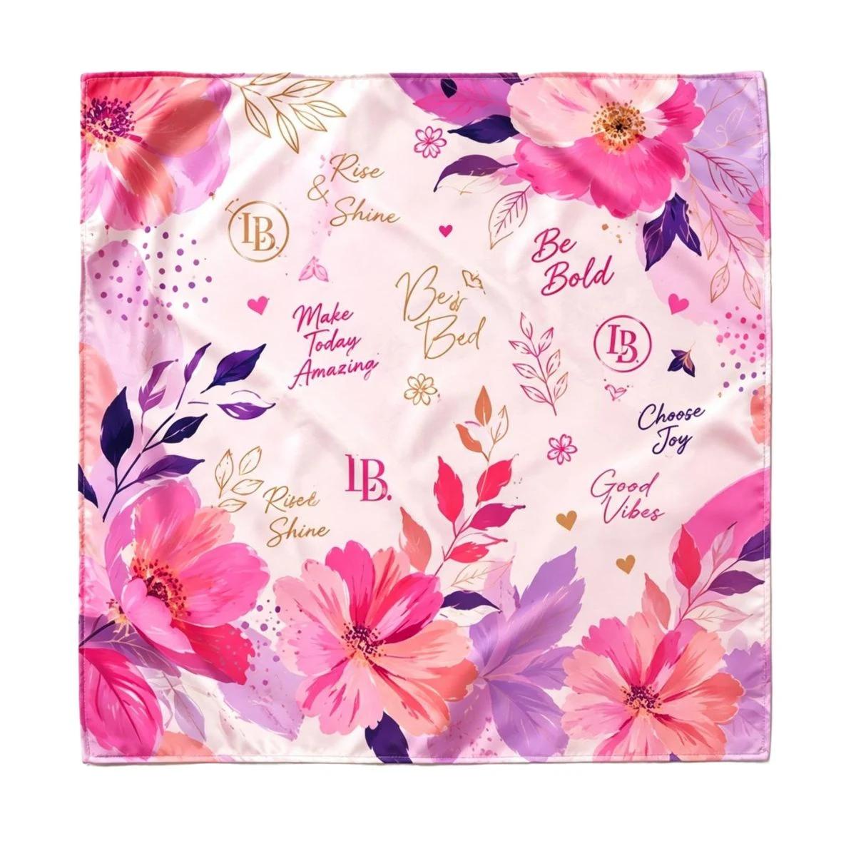 Full Color Peachskin Poly Bandanas 22" x 22" 1