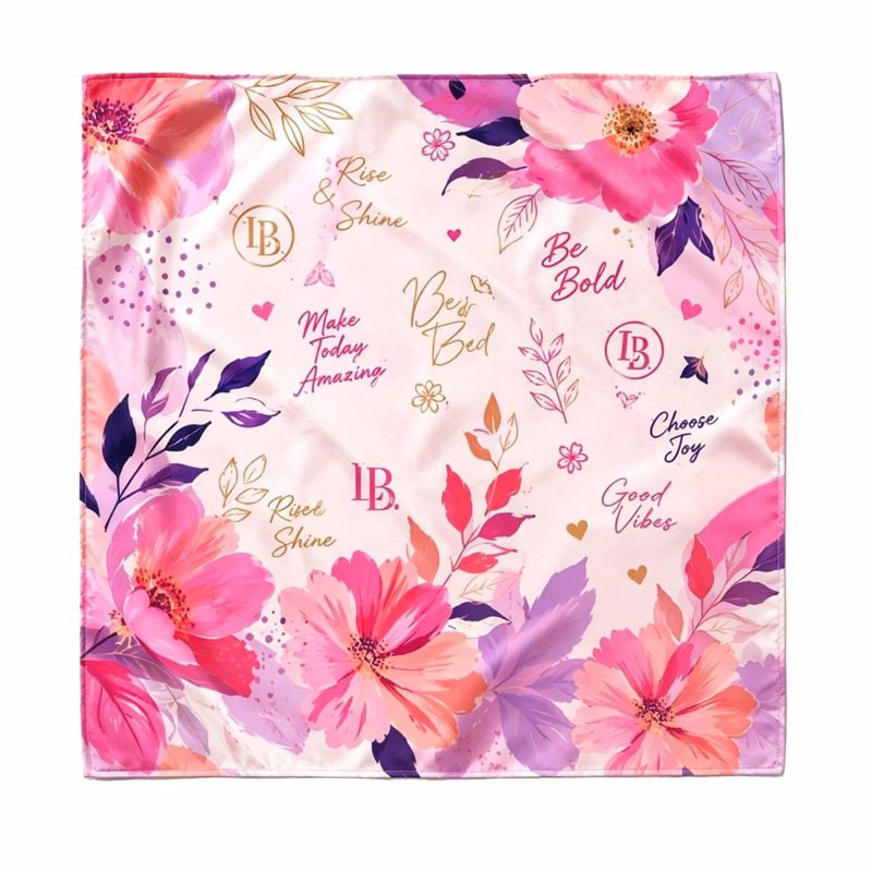 Full Color Peachskin Poly Bandanas 22" x 22"