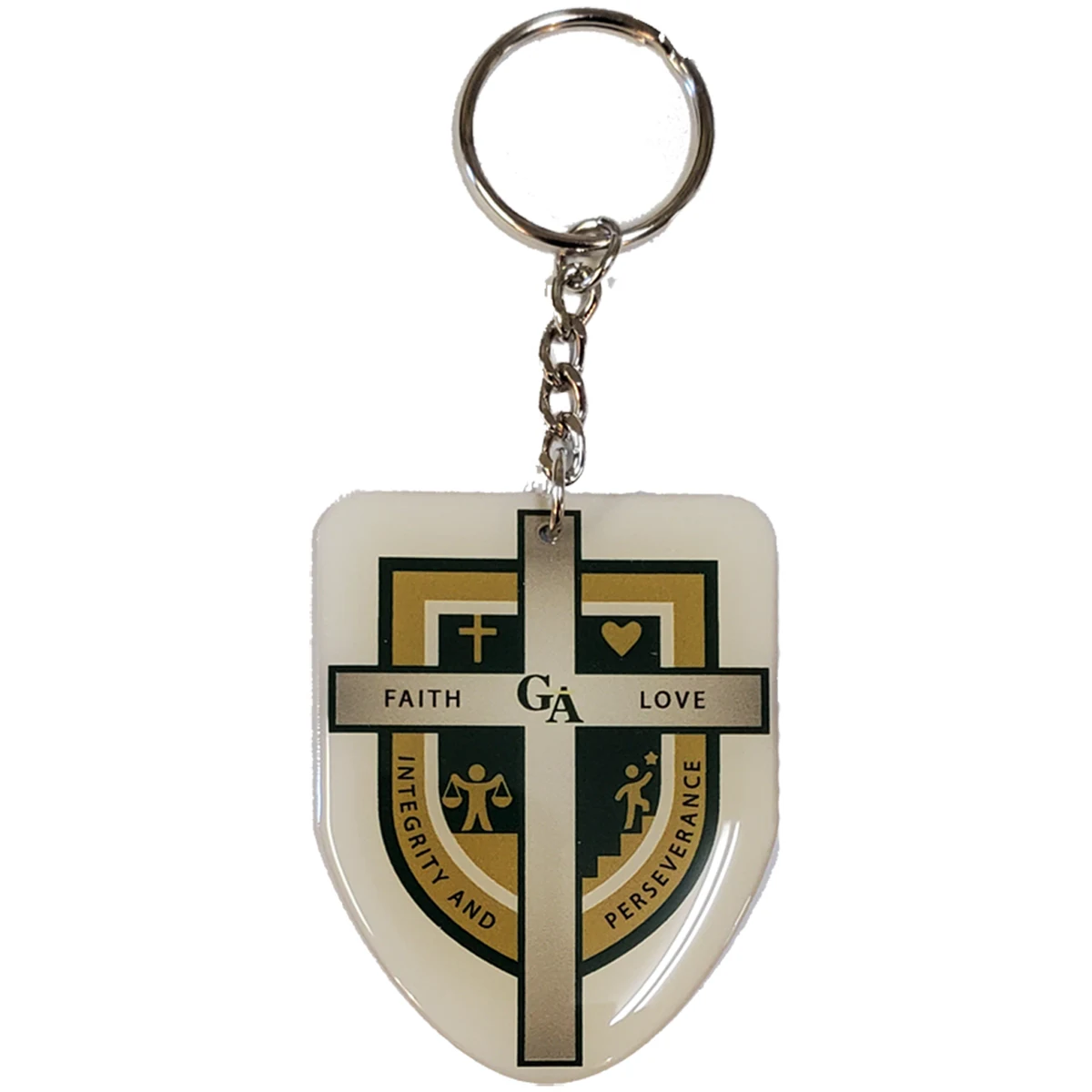 Key Chain / Tag, custom single sided imprint from 3.1 - 4 Sq. In. 1