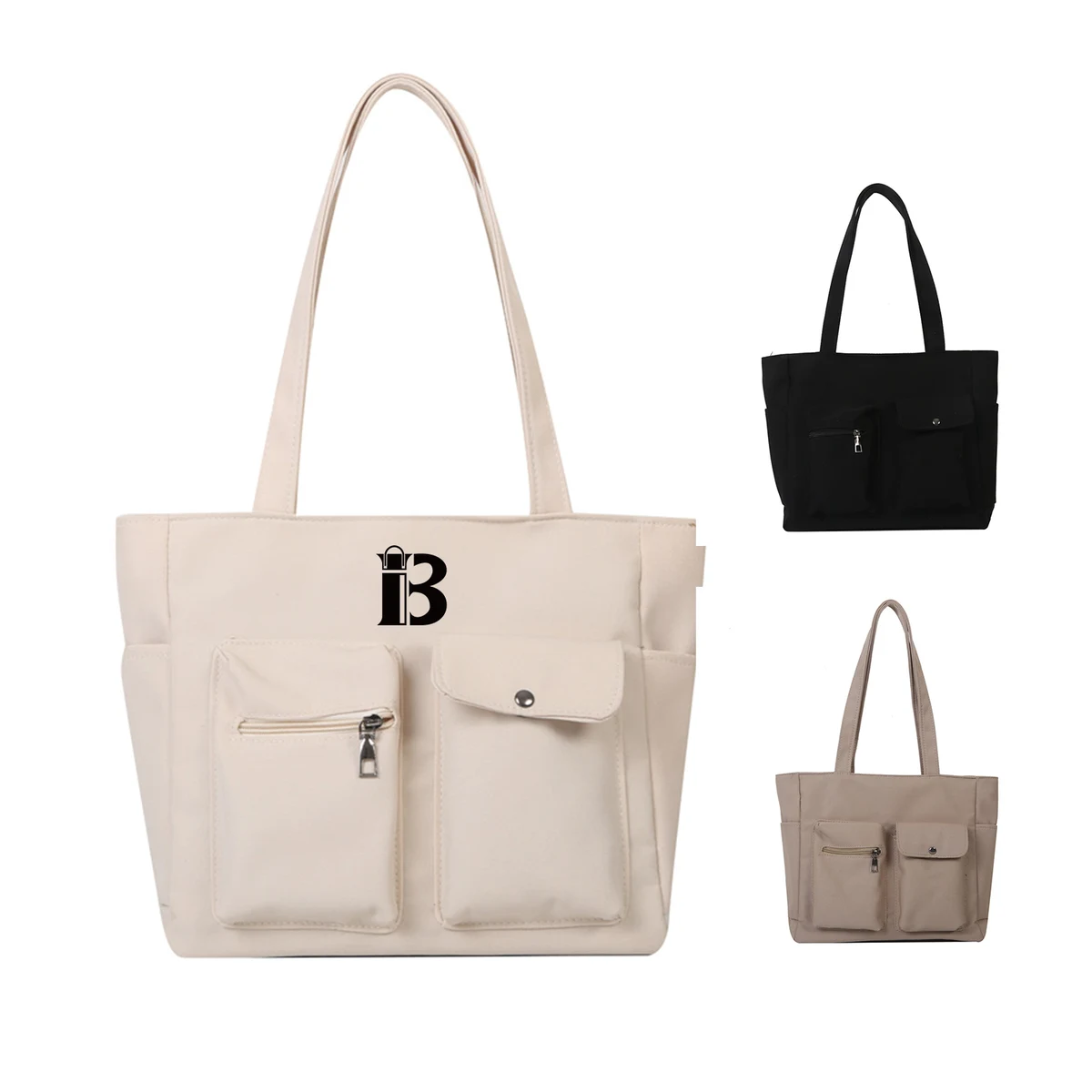 Canvas Tote Bag for Shopping, custom tote bag with logo imprint 1