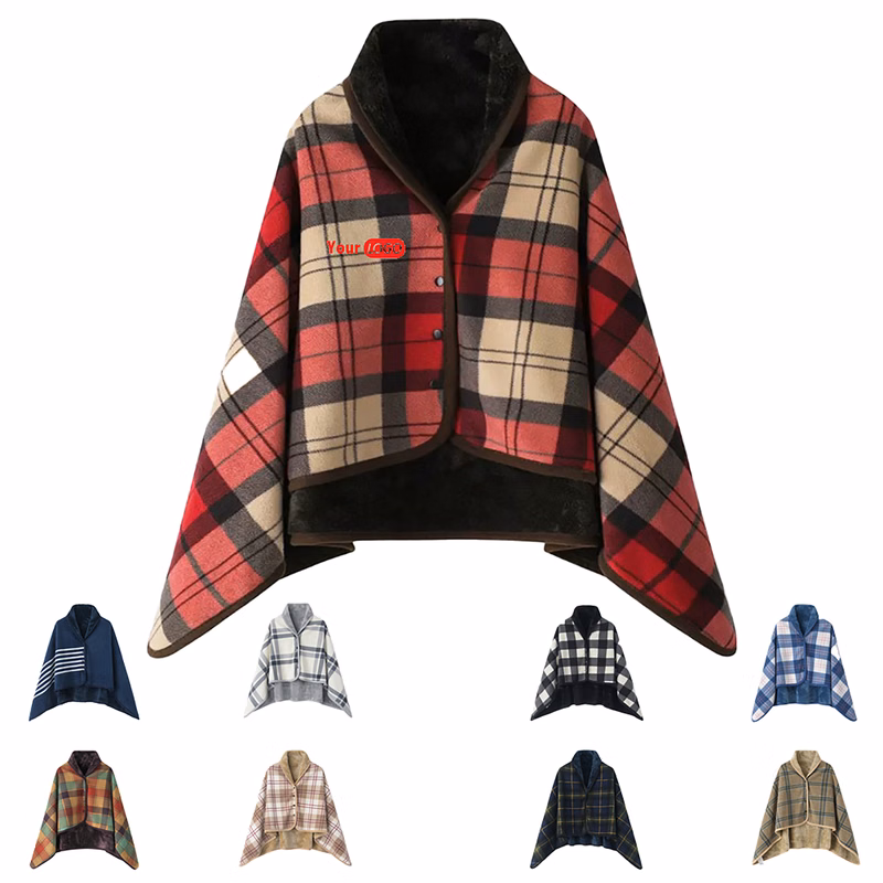 Cozy Fleece Shawl Blanket