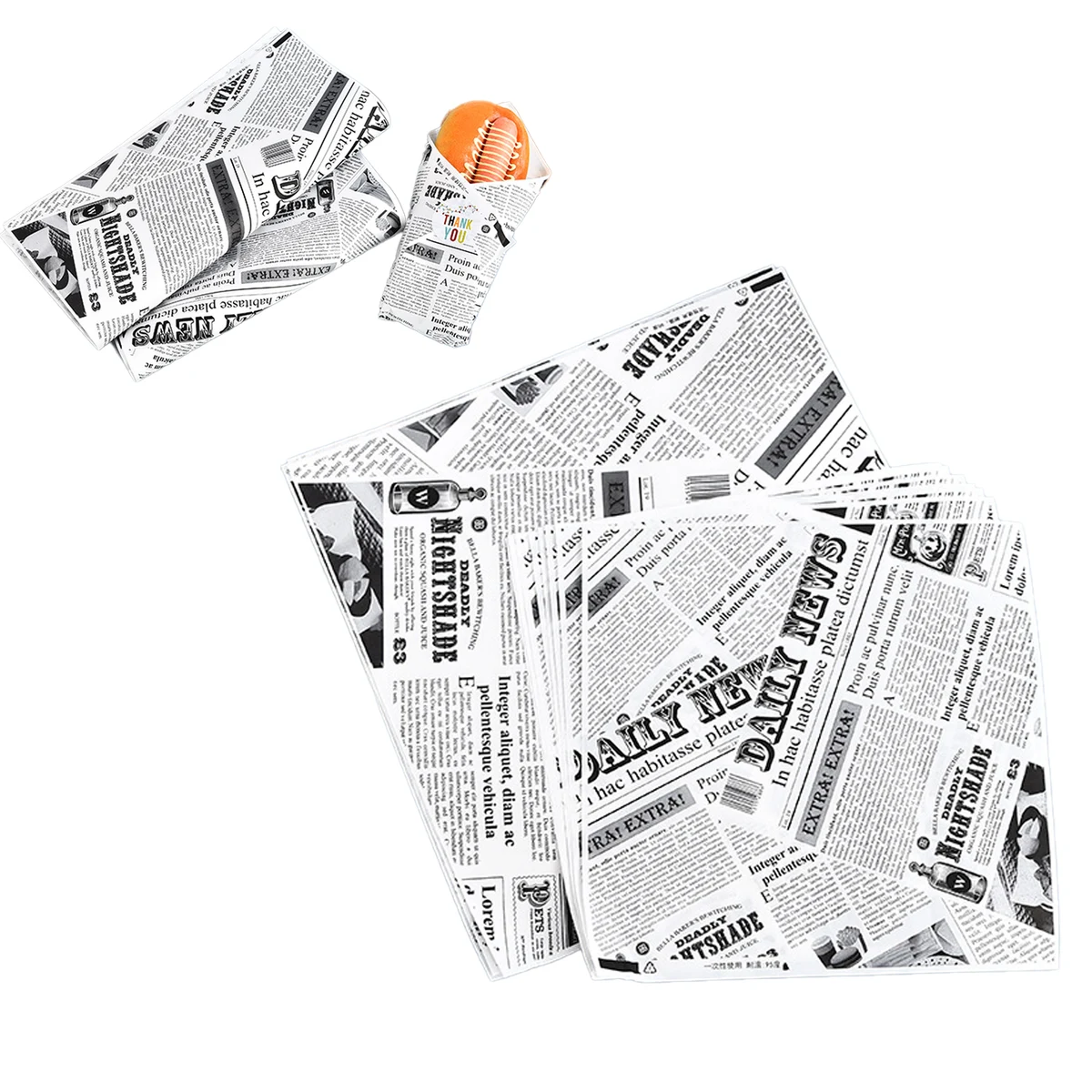 Printed Oil Resistant Food Packaging Paper 1
