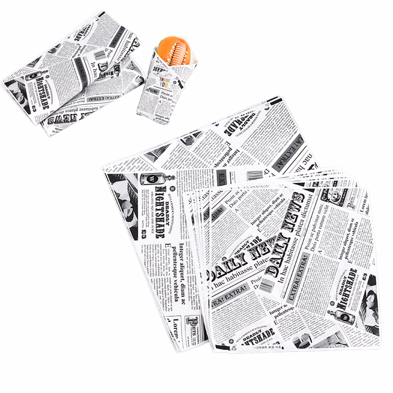 Printed Oil Resistant Food Packaging Paper