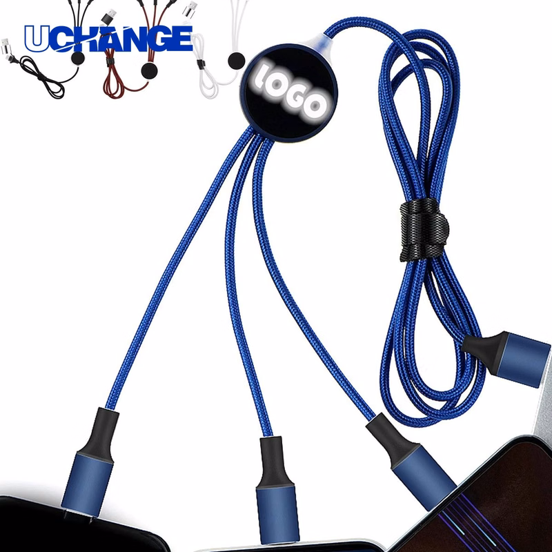 Light Up Three In One USB Charging Cable
