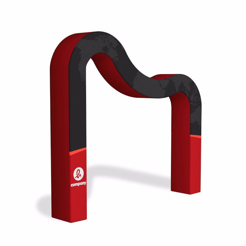 3D Wave Shaped Arch Backdrop Hardware 10ft