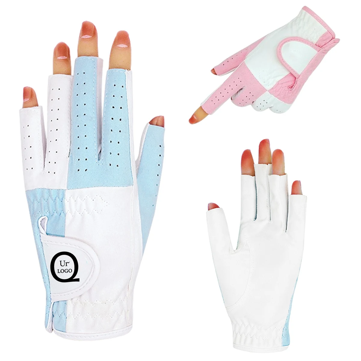 Golf Women Fingerless Gloves Pair 1