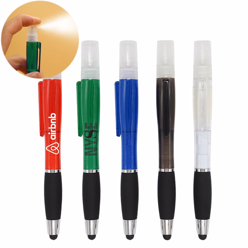 3-in-1 Spray Antibacterial Pen w/ Stylus Tip