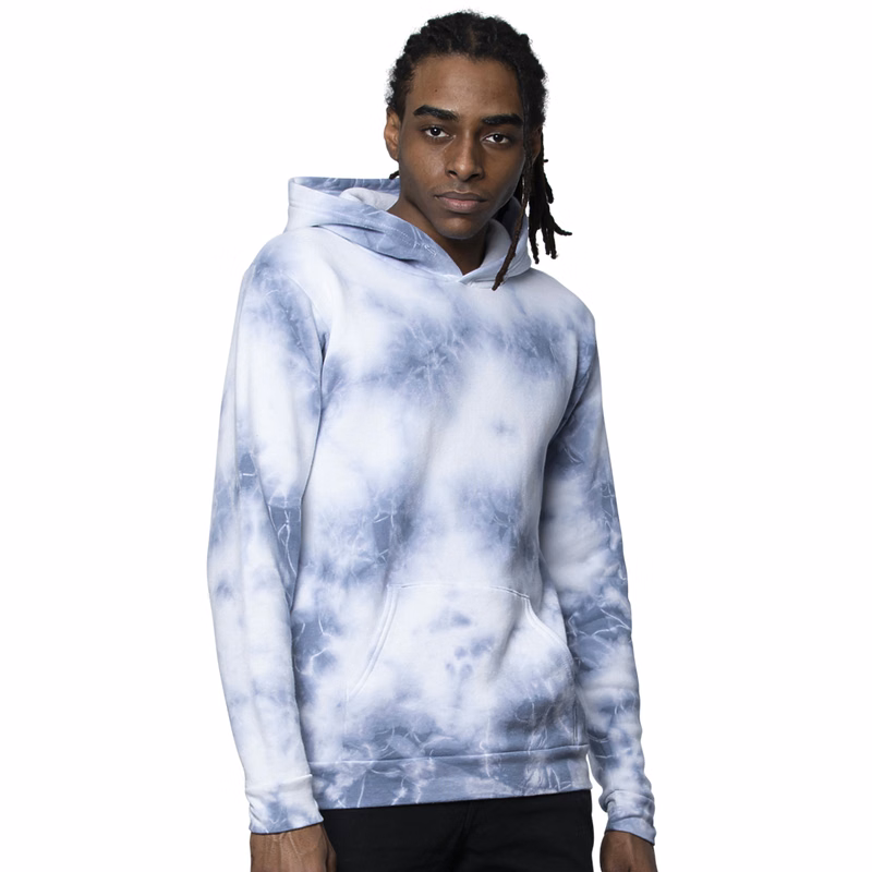 Unisex Cloud Tie Dye Pullover Hoodie