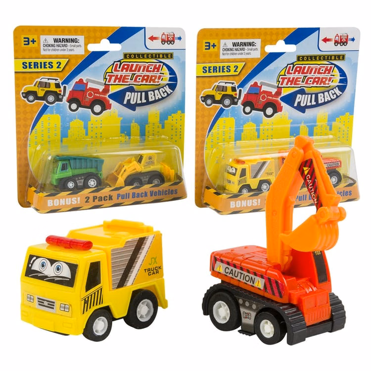 Construction Vehicle Sets - 2 Styles Ages 3+