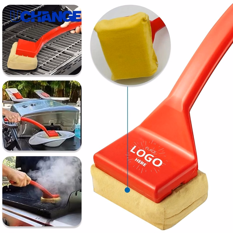 BBQ Replaceable Scraper Cleaning Head Tool for Grills
