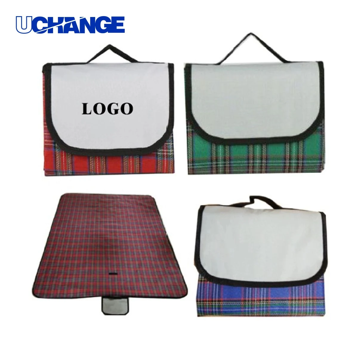Outdoor Waterproof Gingham Picnic Mat 1