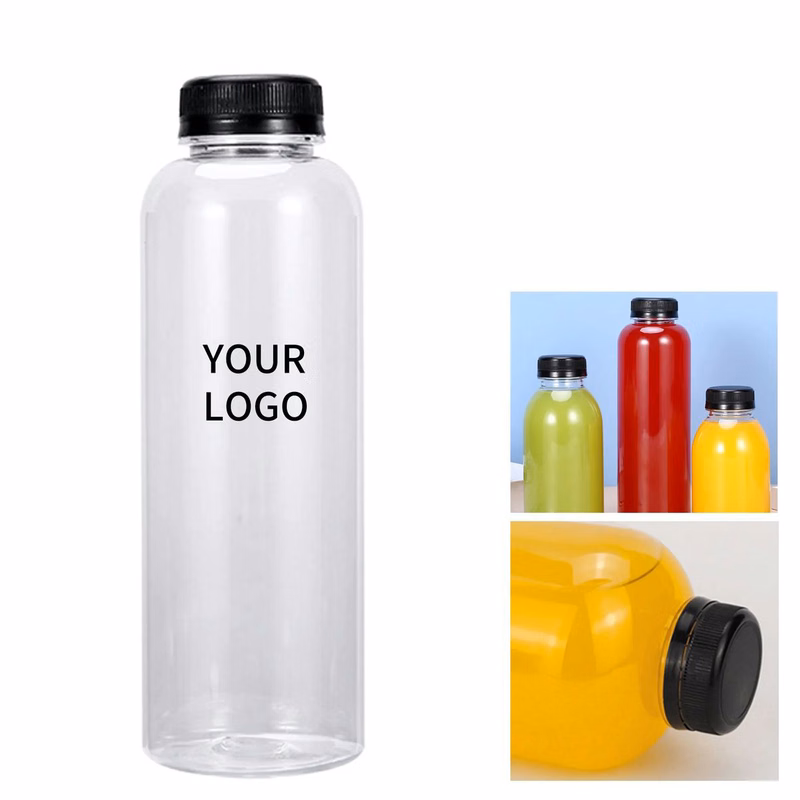Clear Plastic Drum Bottle for Cold Drinks