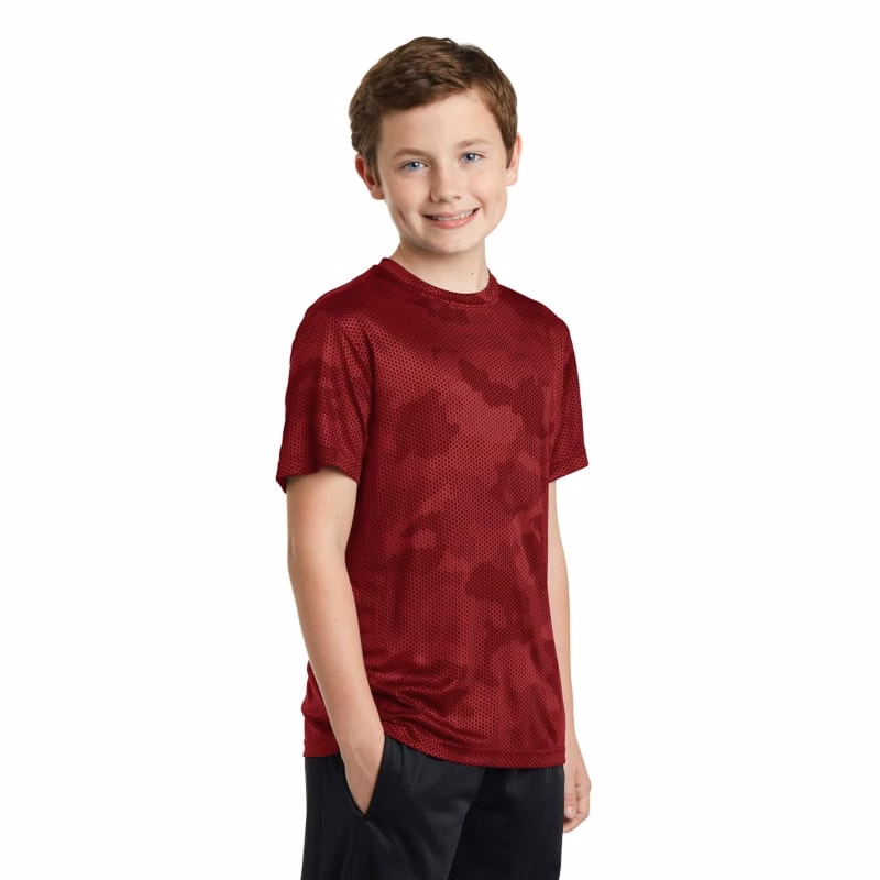 Sport-Tek Youth CamoHex Tee.