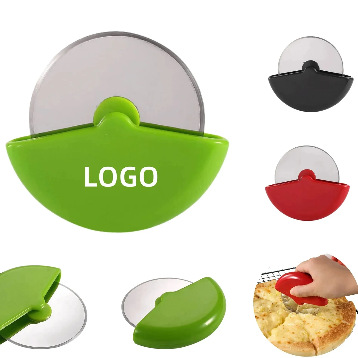 Stainless Steel Rolling Pizza Cutter 1