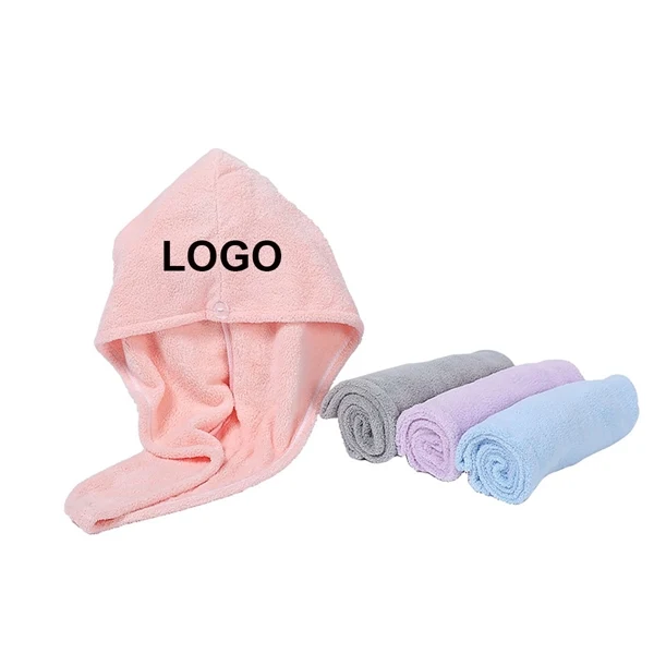 Microfiber Dry Hair Towel Shower cap 1