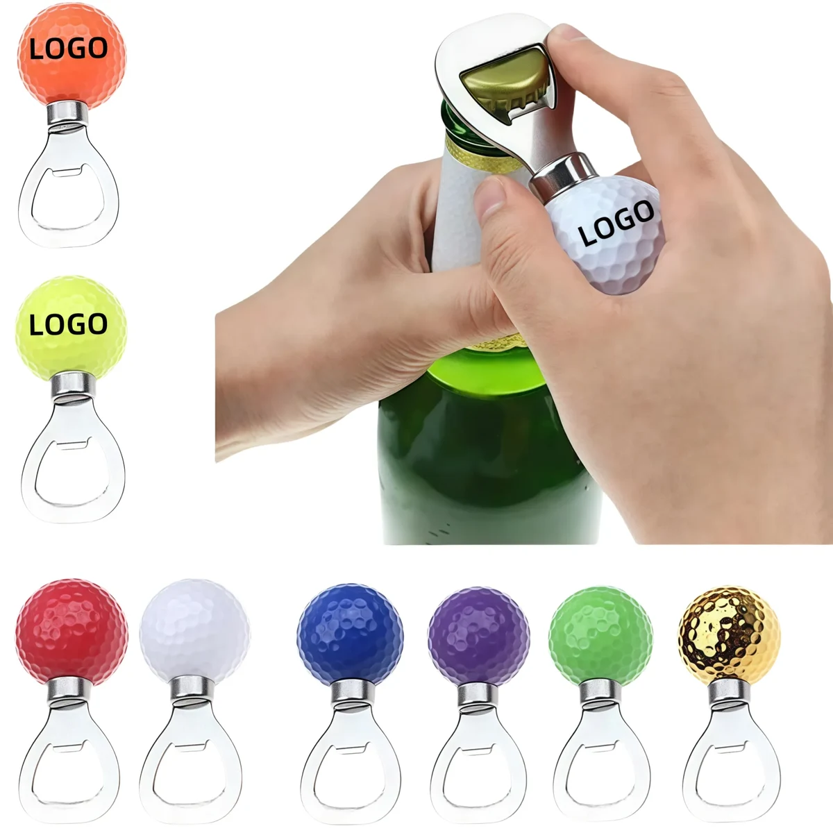 Ball Bottle Opener Golf Themed Beer Tool 1