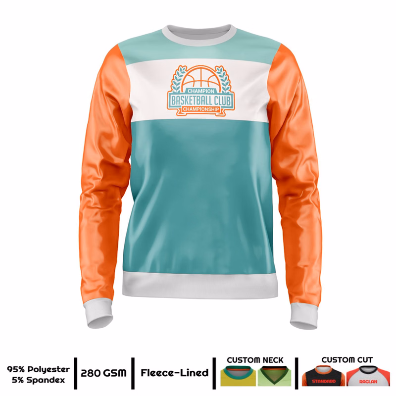 Unisex & Kids' Sublimation 220G Ultra Light Crew Sweatshirt